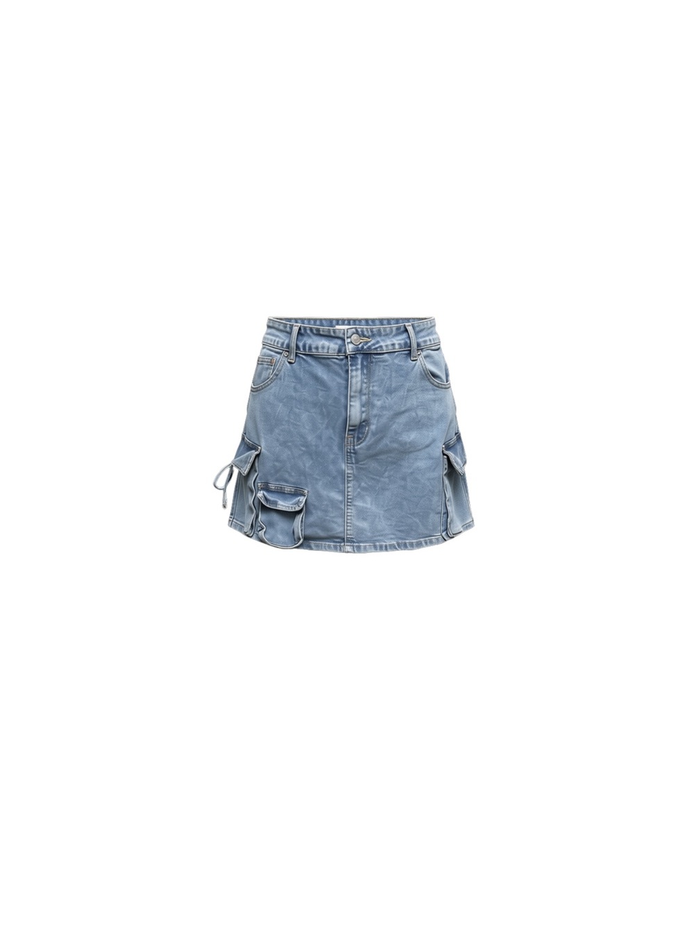Project Rebel Light Blue Denim Cargo Mini Skirt Size L